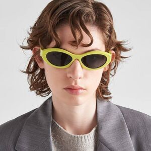 SALE! NEW Prada PR26ZS 13L08Z Cedar Dark Grey Oval Women Sunglasses